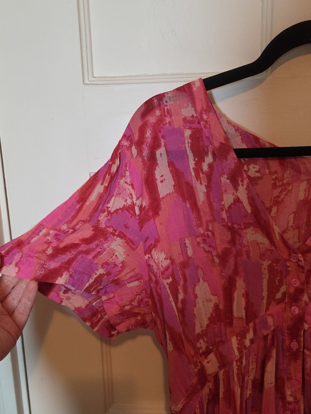 BA&SH Women's Talita Pink Printed Mini Dress Size Medium - Picture 8 of 16
